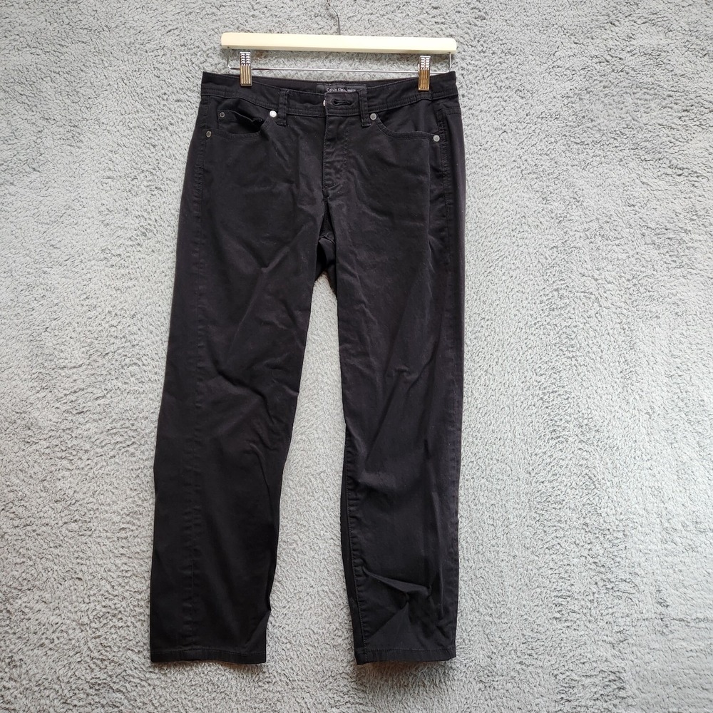 Calvin Klein Jeans Skinny Crop Women‎ 8 Black Skinny Casual Chic